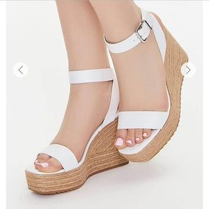 White platform wedges size 12, brand new never used or worn before.